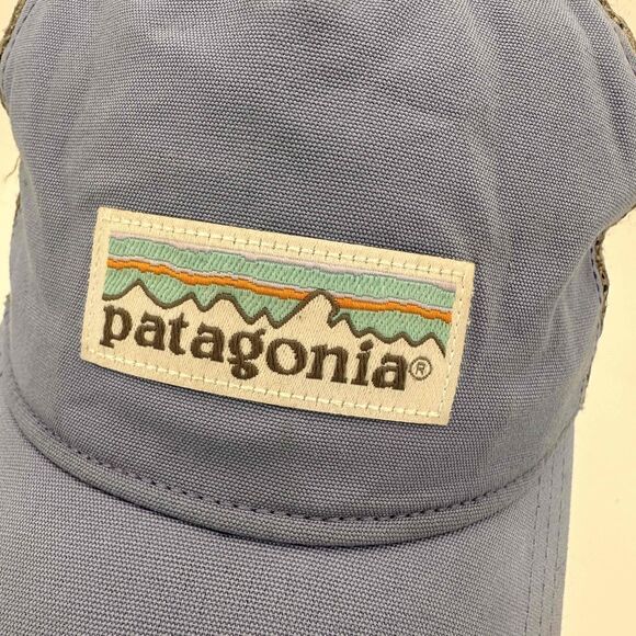Patagonia Lavender Unisex Logo Patch Adjustable Strap Mesh Hat One Size - Picture 3 of 9